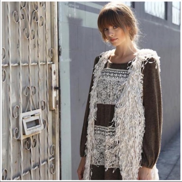 Ryu Olive and Wheat Sweater dress with ruffled bottom lined layered soft new NWT - Picture 2 of 3